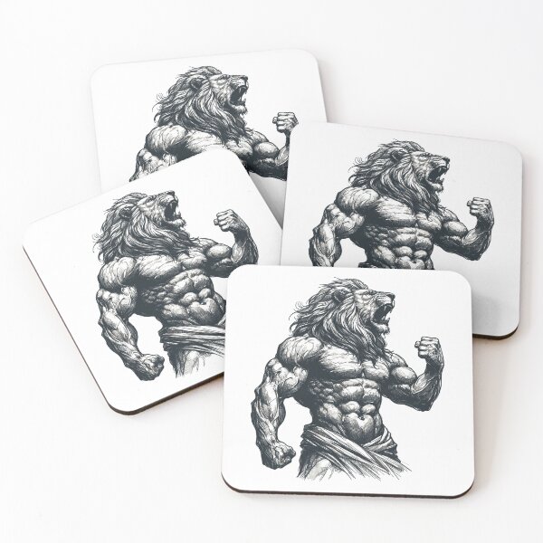 Item preview, Lion Motivation Training Fitness Muscles Gift designed and sold by Pineapple-Tree.