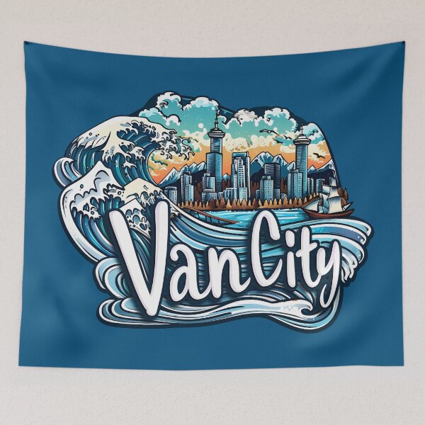 Item preview, Van City Vancouver British Columbia Coastal Skyline Iconic Canadian Landscape designed and sold by meganohm.