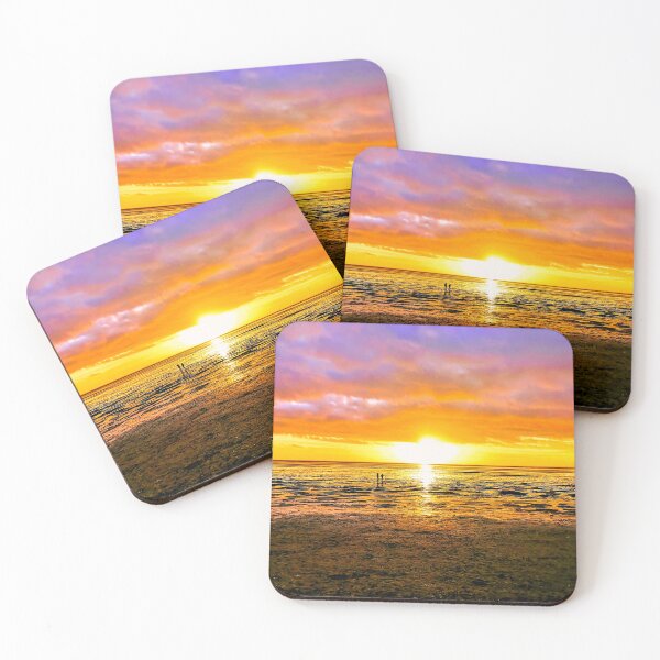 Item preview, Colourful Sunset at St Annes Beach designed and sold by sandgrowndesign.