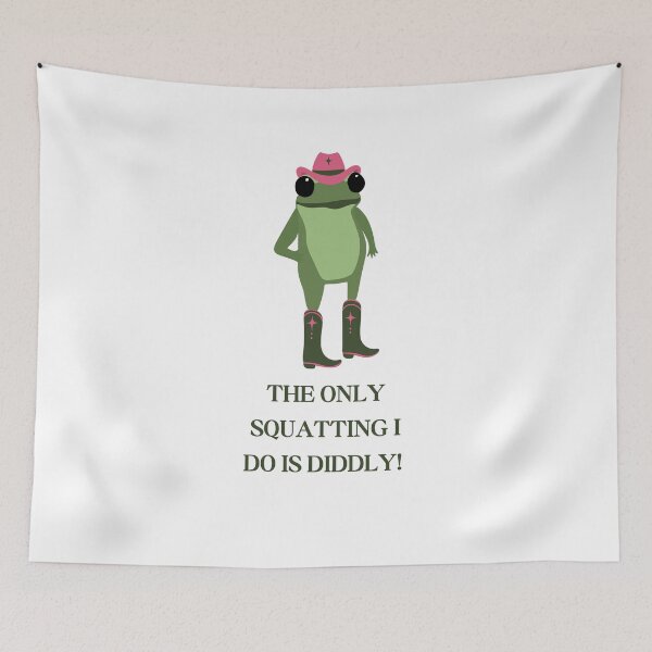 Item preview, The only squatting I do is diddly.  designed and sold by NicMacTees.