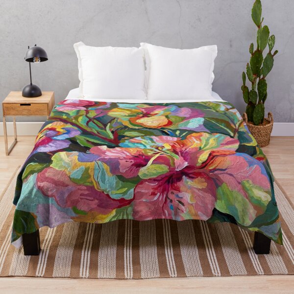 Artikelvorschau, Farbenfrohes Blumendesign im Acryl-Stil entworfen und verkauft von Neranchara.