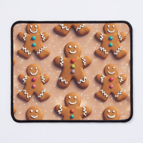 Item preview, GINGERBREAD MEN COOKIES HOLIDAY BAKING PATTERN BACKGROUND designed and sold by Arts4U.