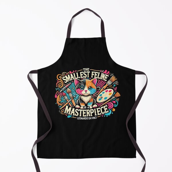 Item preview, Cute Artist Cat Leonardo Da Vinci Quote designed and sold by screenpromos.