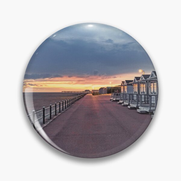 Item preview, St Annes Beach Huts at Sunset designed and sold by sandgrowndesign.