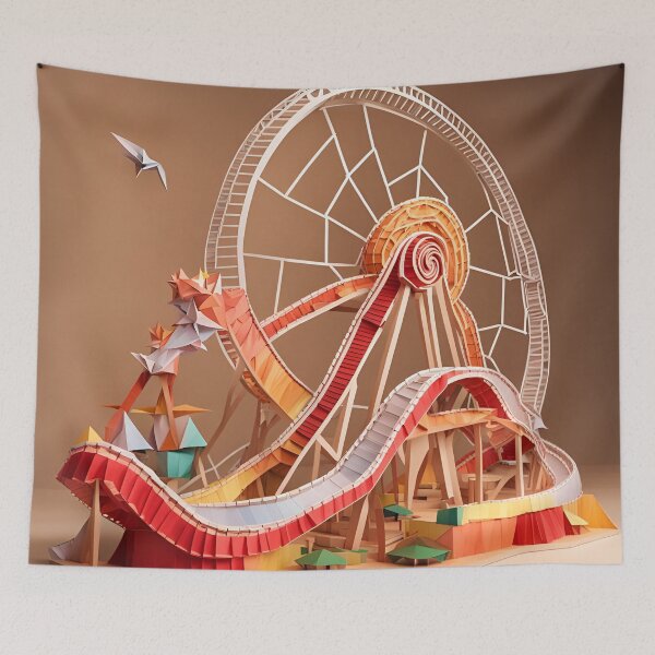 Item preview, Origami Art -  Twisted Thrill: The Quantum Roller Coaster designed and sold by ArtfulFolds.