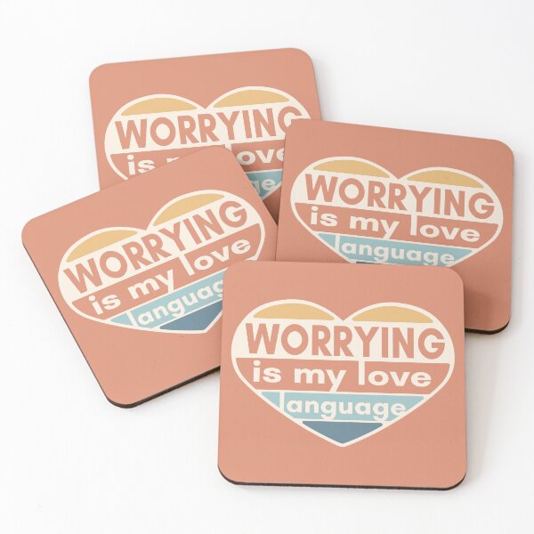 Item preview, CHRONIC WORRIER - Worrying is my love language -  designed and sold by StuckOnGood.
