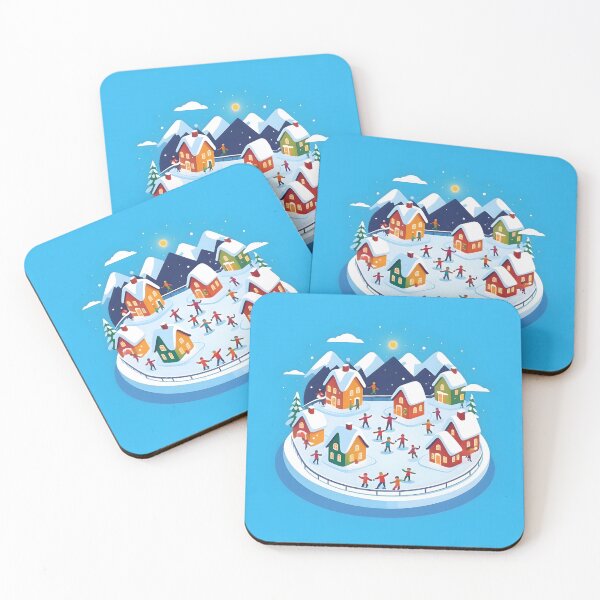 Item preview, Snowy Village - Festive Skating designed and sold by Fab-Haven.