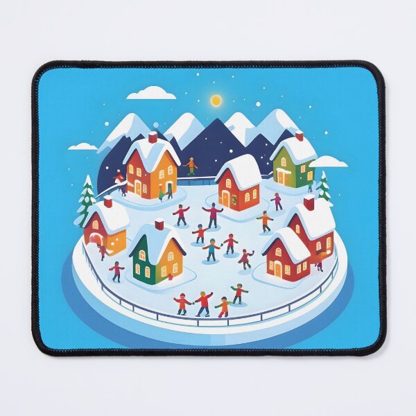 Item preview, Snowy Village - Festive Skating designed and sold by Fab-Haven.