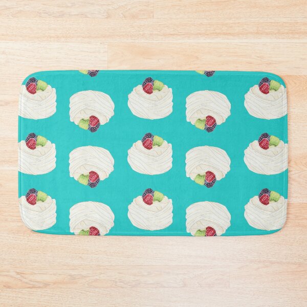 Item preview, Pavlova and Fruit - Hand-Drawn Dessert Illustration - Kiwi, Raspberry, Blackberry, and Blueberry Topping designed and sold by SChristineBrink.