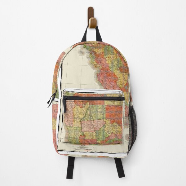 Item preview, Rand McNalley Map of California 1906 designed and sold by Chuck Mountain Poster Art.