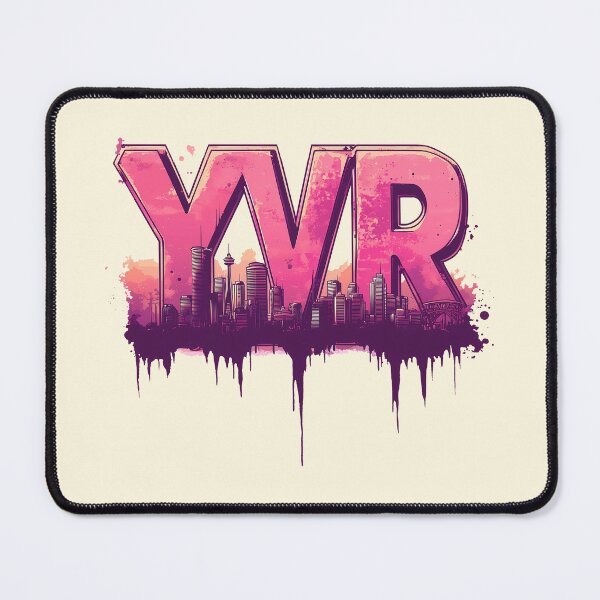 Item preview, Vancouver YVR British Columbia Skyline Art Bold Urban Coastal Graffiti designed and sold by meganohm.