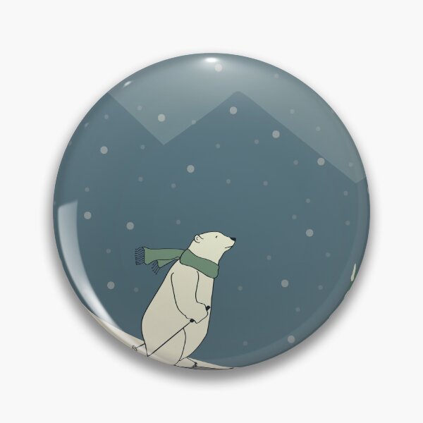 Item preview, Polar Bear Skiing in Winter Snow designed and sold by aimeeandkate.