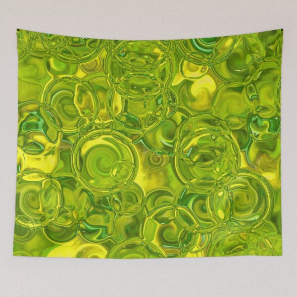 Item preview, Lime Green Hydrangea Fractal Circles designed and sold by SXW Designs.