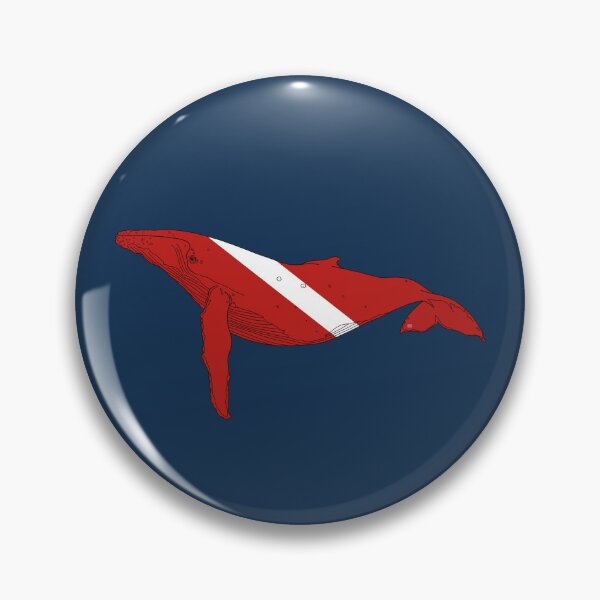Item preview, SCUBA DIVE FLAG HUMPBACK WHALE designed and sold by BEATRIZ ABAITUA.