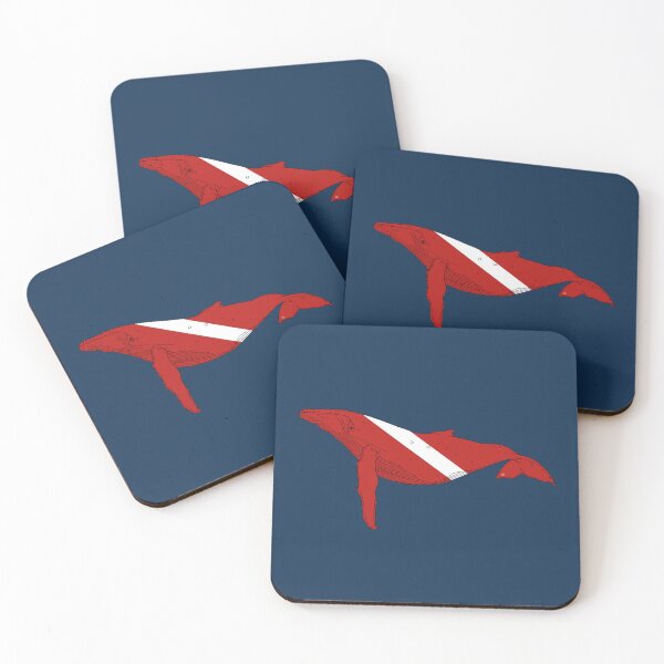 Item preview, SCUBA DIVE FLAG HUMPBACK WHALE designed and sold by BEATRIZ ABAITUA.
