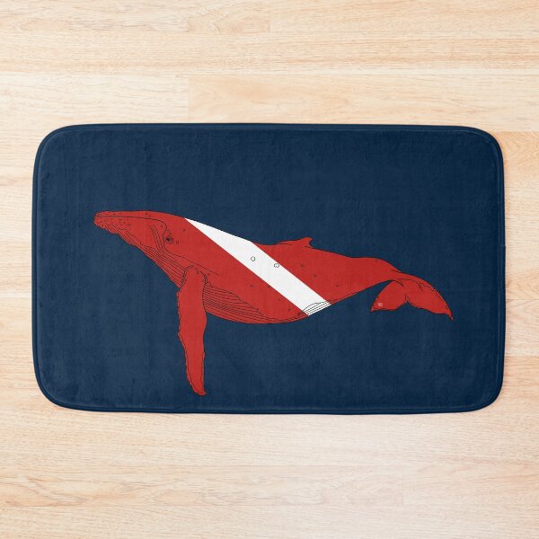 Item preview, SCUBA DIVE FLAG HUMPBACK WHALE designed and sold by BEATRIZ ABAITUA.