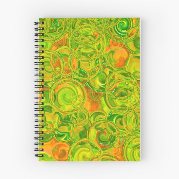 Item preview, Orange & Green Hydrangea Fractal Circles designed and sold by SXW Designs.