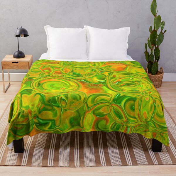 Item preview, Orange & Green Hydrangea Fractal Circles designed and sold by SXW Designs.