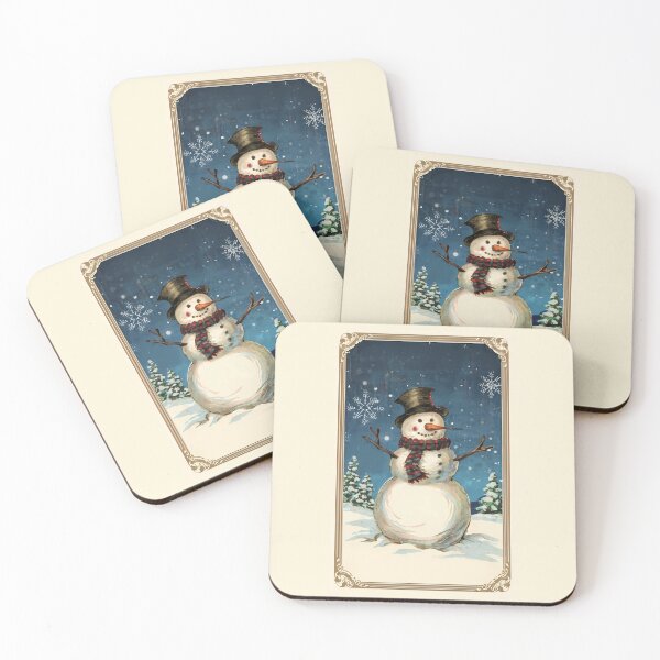 Item preview, Vintage Snowmans Timeless Frost designed and sold by EmeraldeaDesign.
