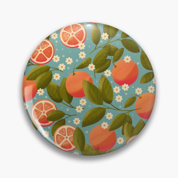 Item preview, Citrus Delight on teal designed and sold by BlueLela.