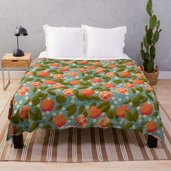 Item preview, Citrus Delight on teal designed and sold by BlueLela.