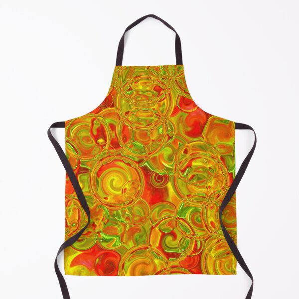 Item preview, Red & Yellow Hydrangea Fractal Circles designed and sold by SXW Designs.