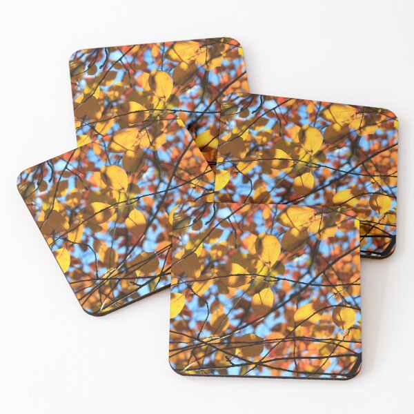 Item preview, Colorful autumn leaf on blue sky background designed and sold by olena2552.