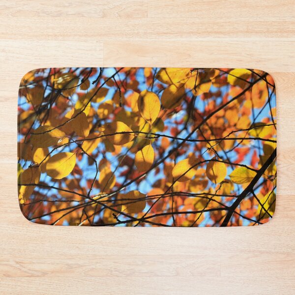 Item preview, Colorful autumn leaf on blue sky background designed and sold by olena2552.