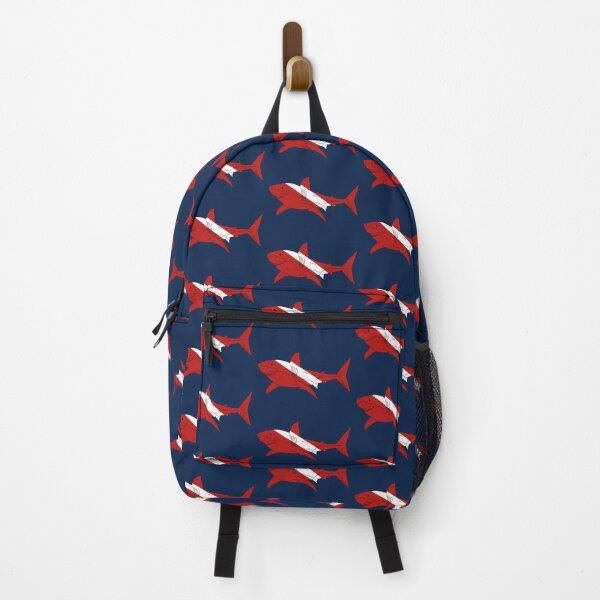 Item preview, SCUBA DIVE FLAG GREAT WHITE SHARK designed and sold by BEATRIZ ABAITUA.