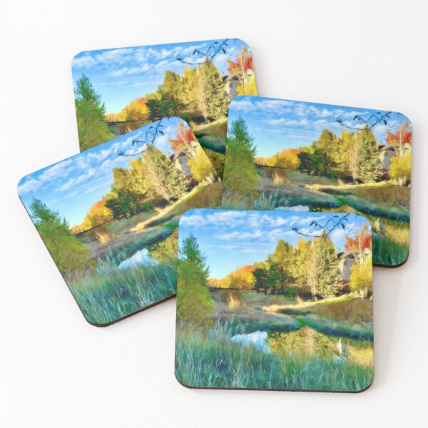 Item preview, A Vivid Autumn Stream designed and sold by Pamela Storch.