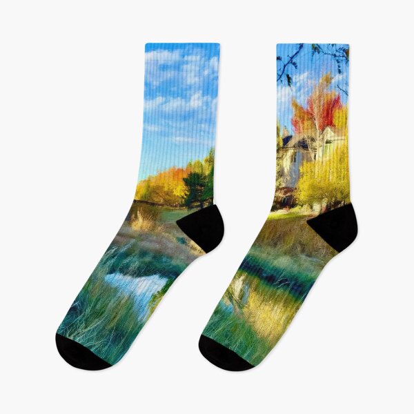 Item preview, A Vivid Autumn Stream designed and sold by Pamela Storch.