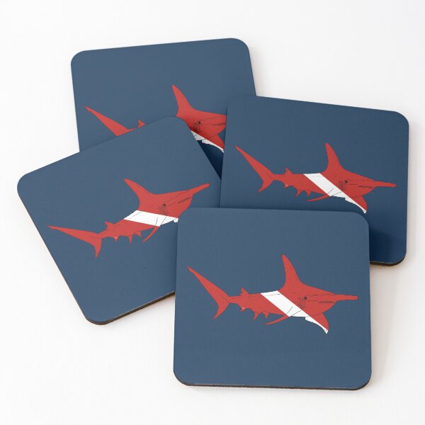 Item preview, SCUBA DIVE FLAG GREAT HAMMERHEAD SHARK designed and sold by BEATRIZ ABAITUA.