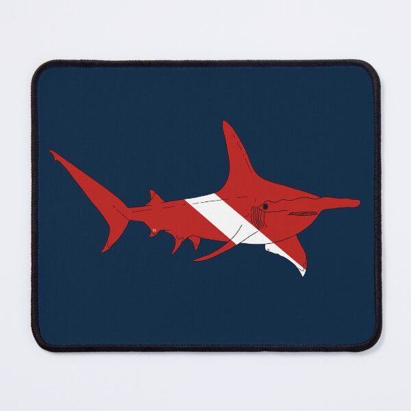 Item preview, SCUBA DIVE FLAG GREAT HAMMERHEAD SHARK designed and sold by BEATRIZ ABAITUA.