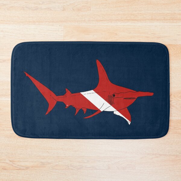 Item preview, SCUBA DIVE FLAG GREAT HAMMERHEAD SHARK designed and sold by BEATRIZ ABAITUA.