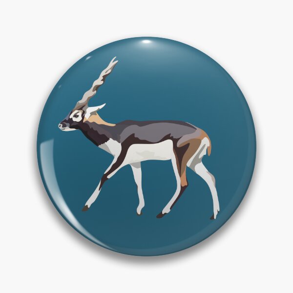 Item preview,  B is for Blackbuck, Blackbuck – Graceful Antelope of India Wildlife Illustration designed and sold by PrettylittlepastelUk.