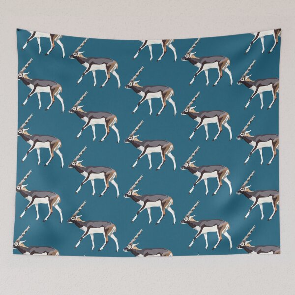 Item preview,  B is for Blackbuck, Blackbuck – Graceful Antelope of India Wildlife Illustration designed and sold by PrettylittlepastelUk.