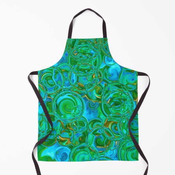 Item preview, Green & Blue Hydrangea Fractal Circles designed and sold by SXW Designs.