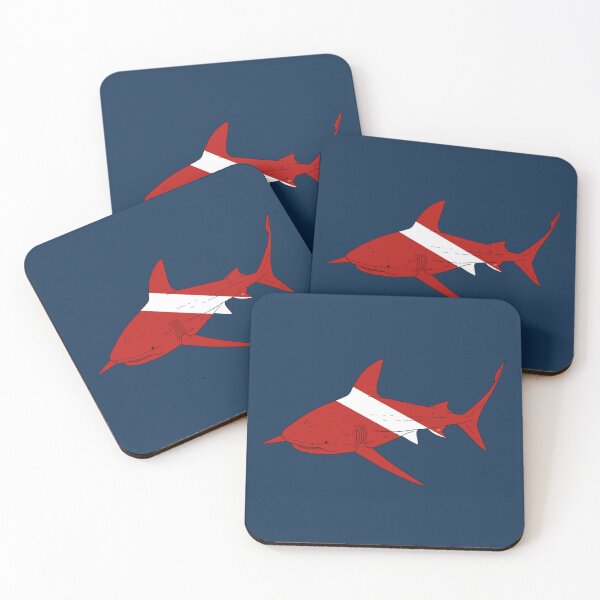 Item preview, SCUBA DIVE FLAG BULL SHARK designed and sold by BEATRIZ ABAITUA.