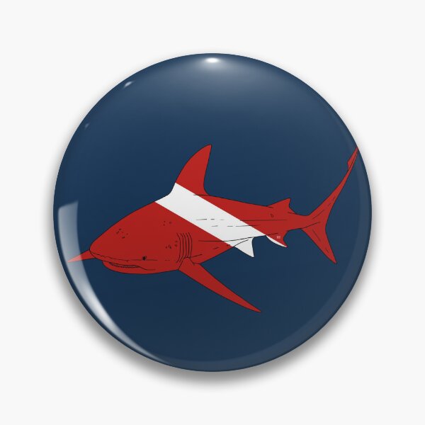 Item preview, SCUBA DIVE FLAG BULL SHARK designed and sold by BEATRIZ ABAITUA.