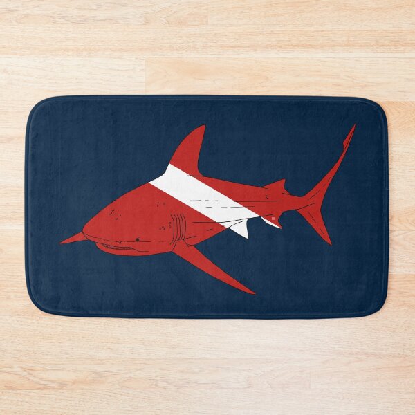Item preview, SCUBA DIVE FLAG BULL SHARK designed and sold by BEATRIZ ABAITUA.