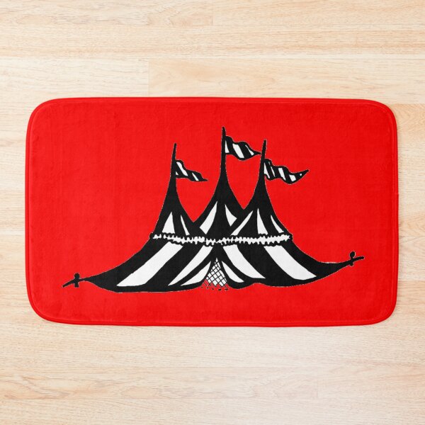 Item preview, Greyscale Carnival Clown Circus Tent Tattoo Style designed and sold by KayTurtless.