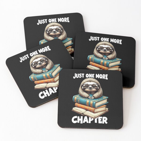 Item preview, Just One More Chapter - Bookworm Sloth Reading designed and sold by HandicraftArt.