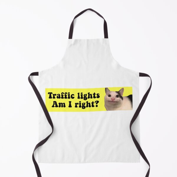 Item preview, Traffic Lights Am I Right? Polite Cat Meme Funny Bumper designed and sold by Jaxym.