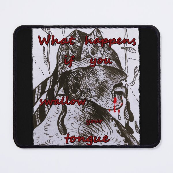 Item preview, what happens if you swallow tongue, funny art,  designed and sold by NessArtByEwa.