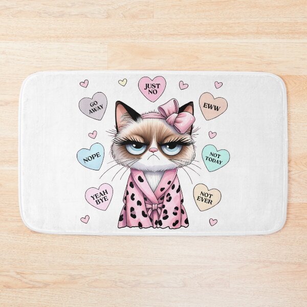 Item preview, Unkind grumpy cat girl designed and sold by EmeraldeaDesign.