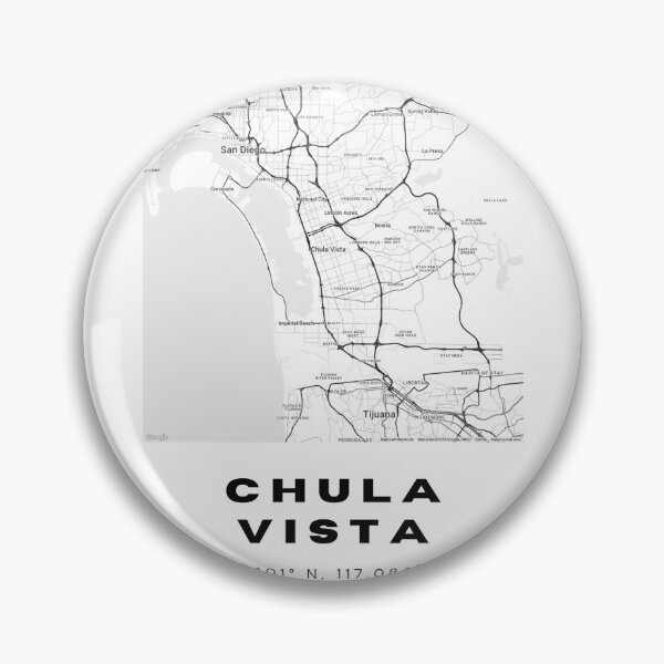 Item preview, Minimalist Chula Vista Map Art - California City Coordinates Design designed and sold by RM-Journey.