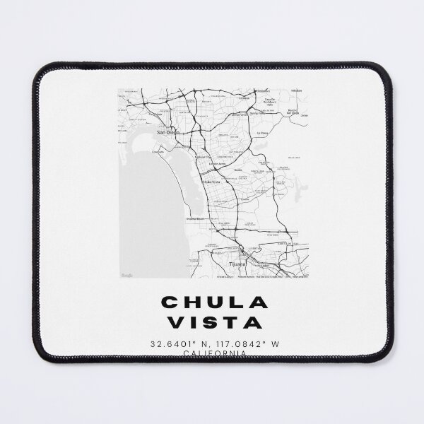 Item preview, Minimalist Chula Vista Map Art - California City Coordinates Design designed and sold by RM-Journey.
