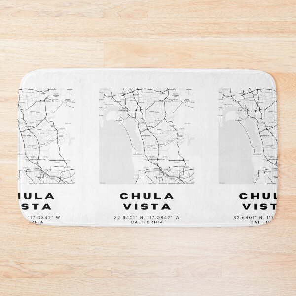 Item preview, Minimalist Chula Vista Map Art - California City Coordinates Design designed and sold by RM-Journey.