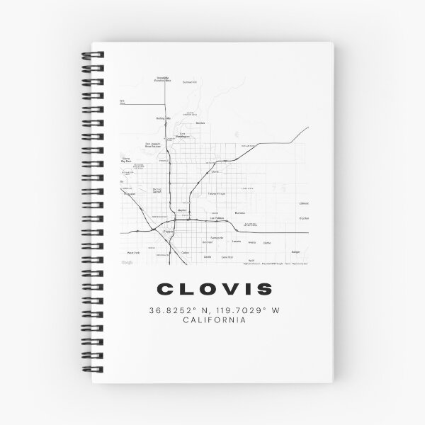 Item preview, Minimalist Clovis Map Art - California City Coordinates Design designed and sold by RM-Journey.