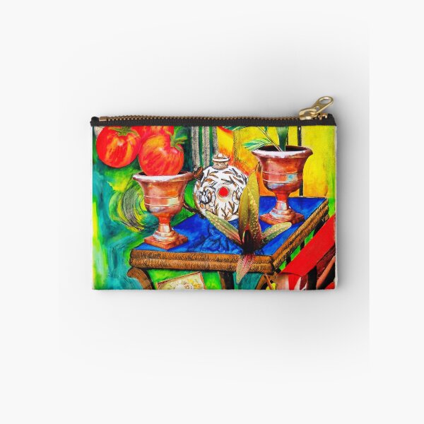 Item preview, Granmother's Table - Monotype, collage and acrylic designed and sold by Jamie  Taylor.